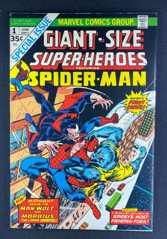 Giant-Size Super-Heroes (1974) #1 FN+ (6.5) Gil Kane Spider-Man Dracula Man-Wolf