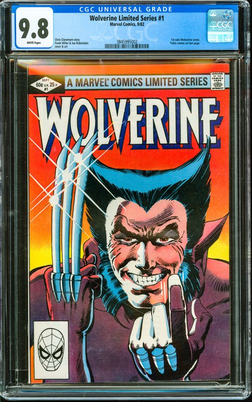 Wolverine #1 Limited Series (1982) - CGC Graded 9.8!