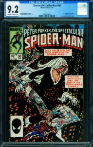 SPECTACULAR SPIDER-MAN #90-CGC GRADED 9.2 Black Costume 2009759004