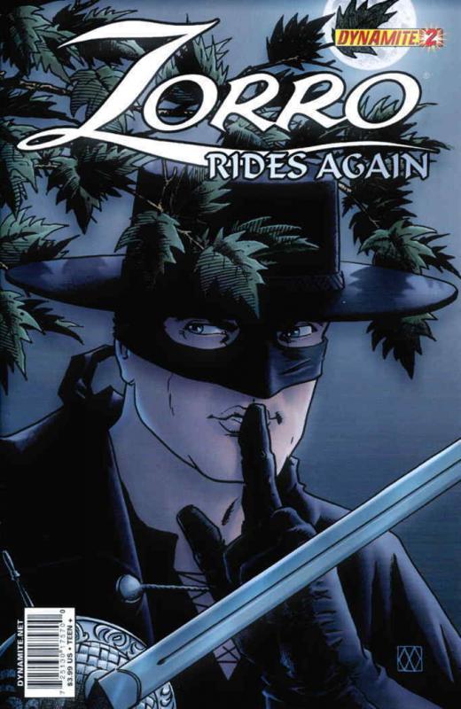 Zorro Rides Again #2A VF/NM; Dynamite | save on shipping - details inside