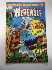 Werewolf by Night #5 (1973) VG+ Condition small moisture stains
