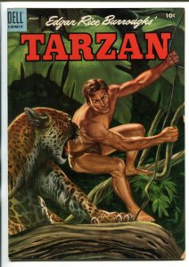 TARZAN #66-1955-DELL-BURROUGHS-JESSE MARSH-RUSS MANNING-vg
