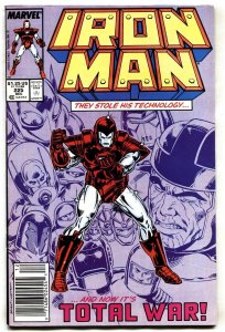 IRON MAN #225--1st Armor Wars--Marvel--comic book--Newsstand