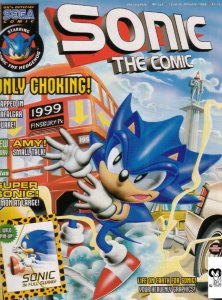 Sonic the Comic #134A FN; Fleetway Quality, Hedgehog with bag tag bonus -  1998