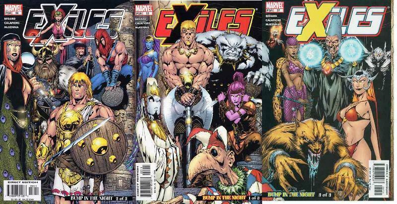 EXILES (2001) 55-57  Bump In The Night COMICS BOOK