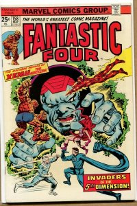 Fantastic Four #158 - Invasion from the 5th Dimension! - 1975 (Grade 9.2)