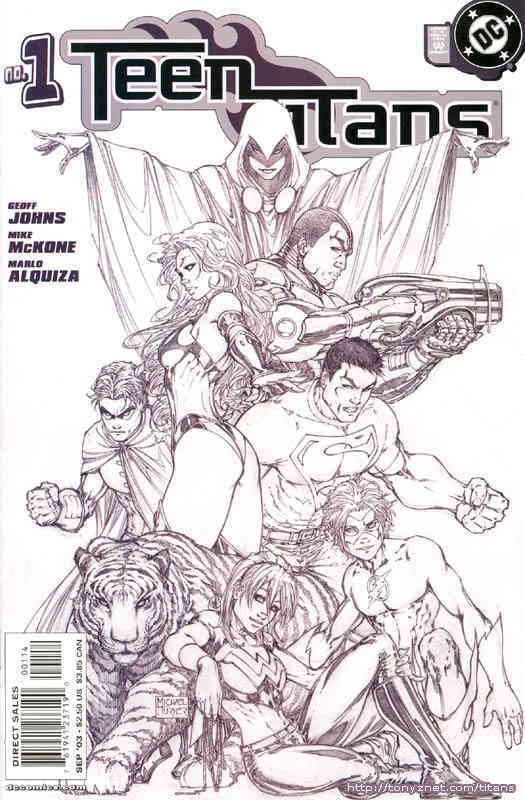 Teen Titans (3rd Series) #1 (4th) VF ; DC | Geoff Johns Michael Turner