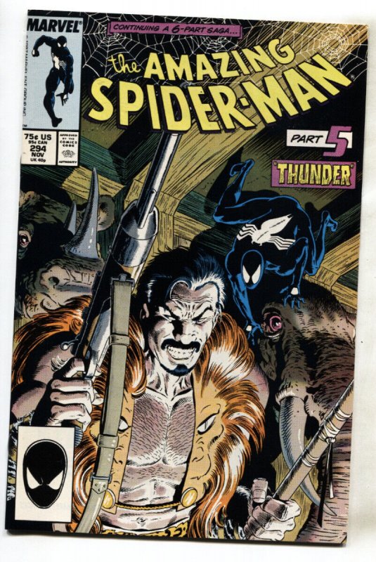 AMAZING SPIDER-MAN #294 Death of KRAVEN-MARVEL COMICS NM-