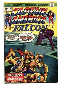 CAPTAIN AMERICA #187 comic book 1975-FALCON-MURDER MAZE vf-