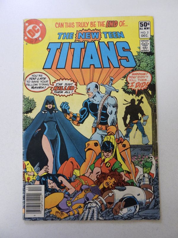 The New Teen Titans #2 (1980) 1st appearance of Deathstroke FN ink front cover