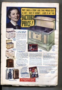 ADVENTURE NOVELS #1--Jan 1938--Wolf Attack cover--Rare Pulp Magazine