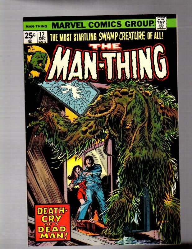 MAN THING (1974) 12 FINE PLUS Dec. 1974