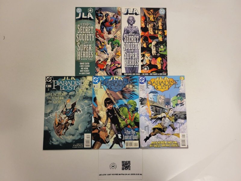 5 DC Comics #1 2 JSA + #1 2 3 JSA Paradise Lost Series 90 TJ15
