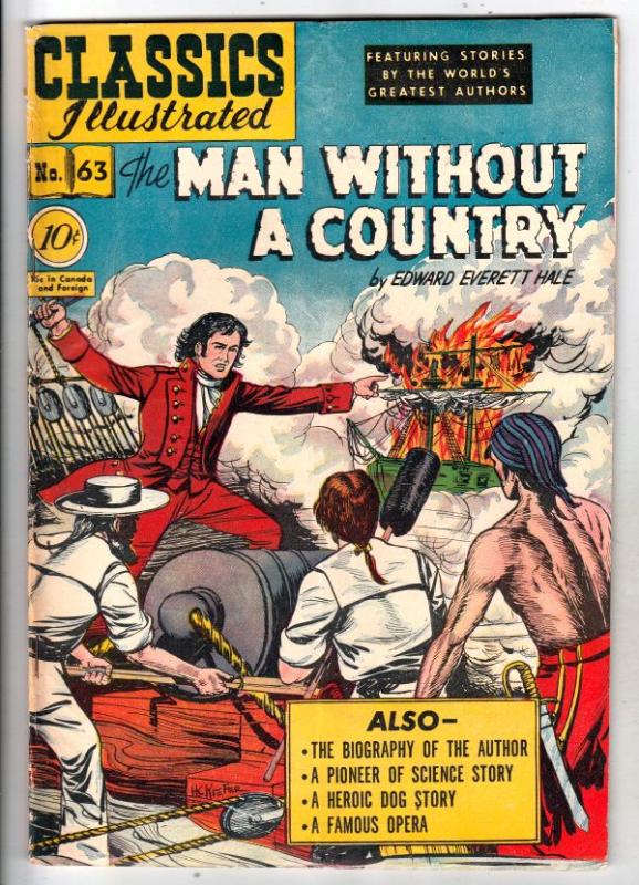 Classics Illustrated #63 (Sep-49) VG+ Affordable-Grade 