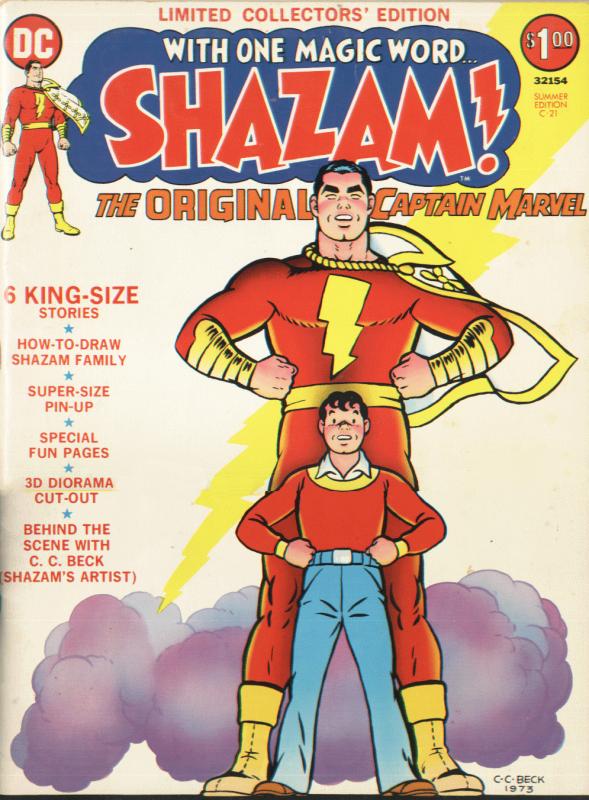 SHAZAM! Limited Collectors' Edition C21 1973 Captain Marvel Family Treasury Size