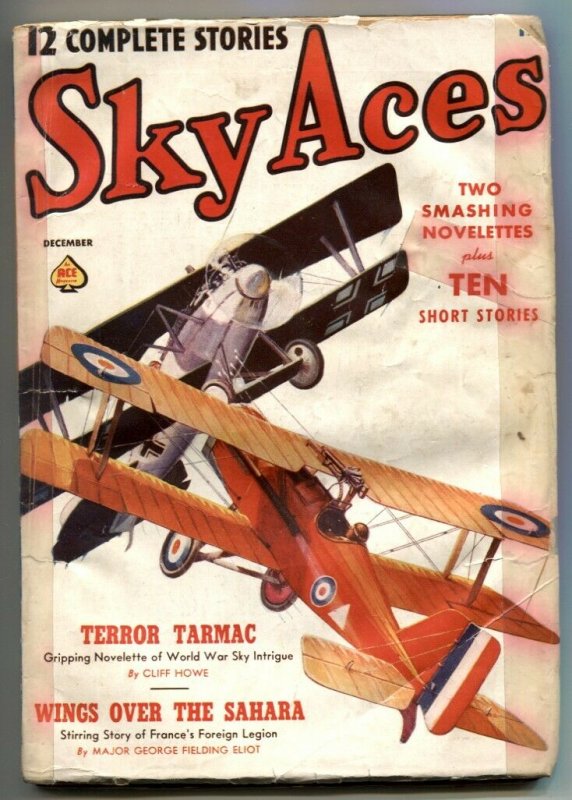 Sky Aces Pulp #3 December 1938- Terror Tarmac G-