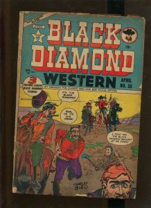 BLACK DIAMOND WESTERN #33 (2.5)GD+ BIRO ART!! 1949