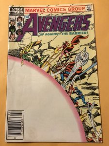 THE AVENGERS #233 : Marvel 7/83 Fn+; John Bryne story, Newsstand, Kool-Aid man