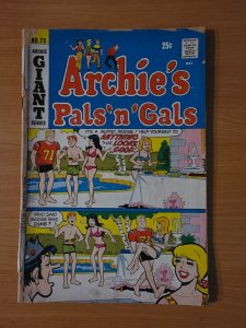 Archie's Pals 'n' Gals #73 ~ DOLLAR BIN ~ 1972 Archie Comics
