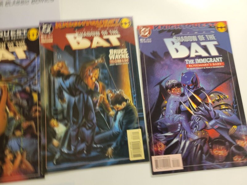 4 DC Comics Shadow of the Bat Knight Quest #21 22 23 24 52 TJ1