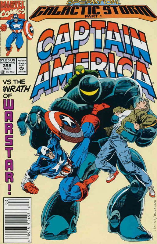 Captain America (1st Series) #398 FN ; Marvel | Operation Galactic Storm 1