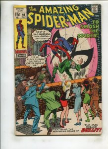 AMAZING SPIDER-MAN #91 (4.0) TO SMASH THE SPIDER!! 1970