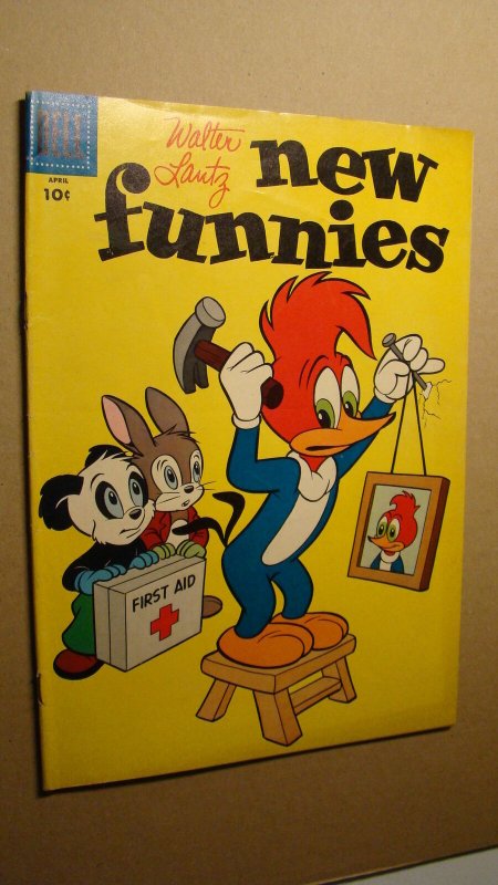 NEW FUNNIES 230 *NICE COPY* WOODY WOODPECKER DELL COMICS 1956 WALTER LANTZ