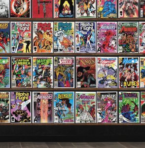 Huge Lot 150+ Comics with The Avengers, Alpha Flight, Batman, Iron Man & More!