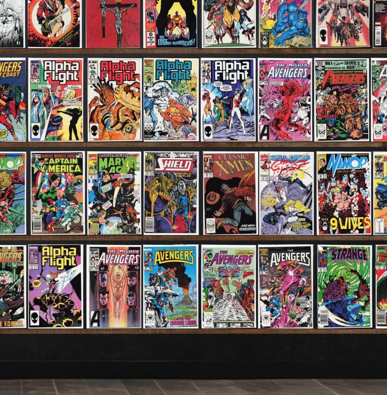 Huge Lot 150+ Comics with The Avengers, Alpha Flight, Batman, Iron Man & More!