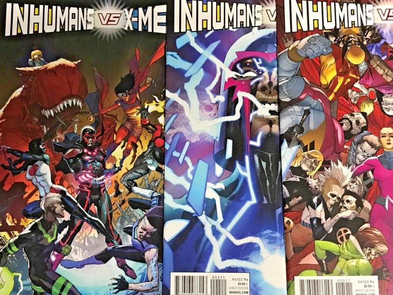 INHUMANS VS X-MEN#0-6 VF/NM LOT 2017  MARVEL COMICS