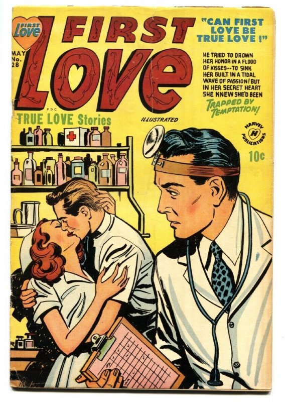 First Love #28 1953- Harvey Romance Golden Age- Nurse cover VG