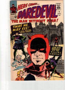 Daredevil #9 (1965) FN- Mid-Grade Wally Wood Art 1st Killer King Wow!