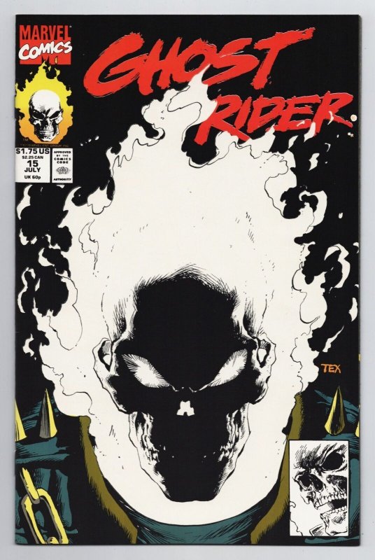 Ghost Rider #15 | 1st Printing | Glow-In-The-Dark Cover (Marvel, 1991) NM