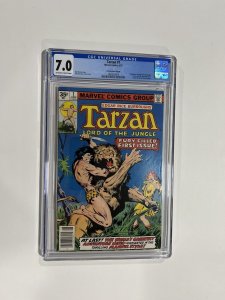 TARZAN 1 CGC 7.0 OW/W PAGES MARVEL 1977 35 Cent Variant