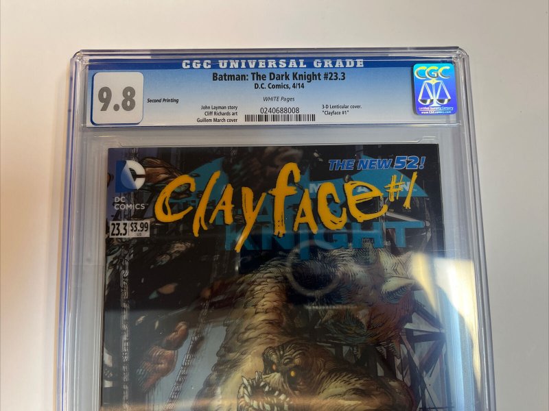 Batman The Dark Knight (2014) # 23.3 (CGC 9.8) 2nd Printing