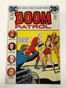 DOOM PATROL 124 VF JULY 1974 Arnold Drake, Bruno Premiani REPRINTS LAST ISSUE