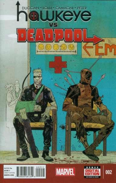 Hawkeye vs. Deadpool #2, NM + (Stock photo)