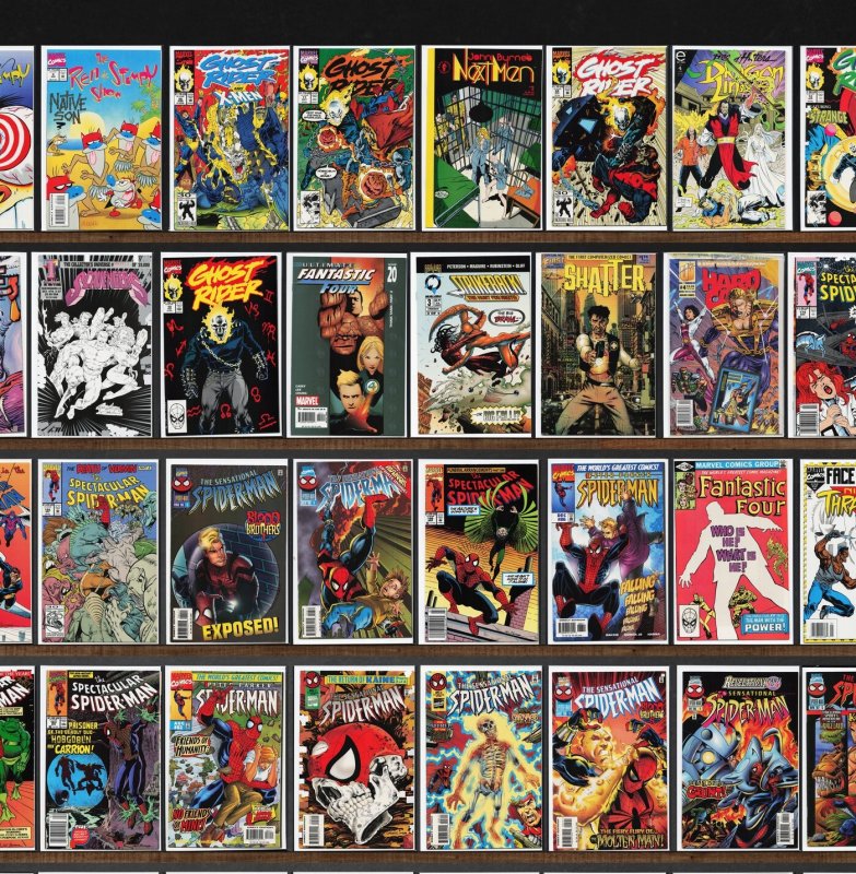 Huge Lot 140+ Comics with The Spectacular Spider-Man, Ghost Rider & More!