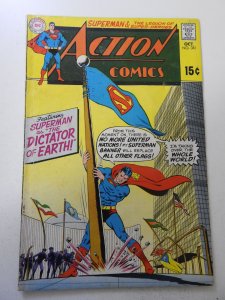 Action Comics #381 (1969) VG- Condition moisture stain