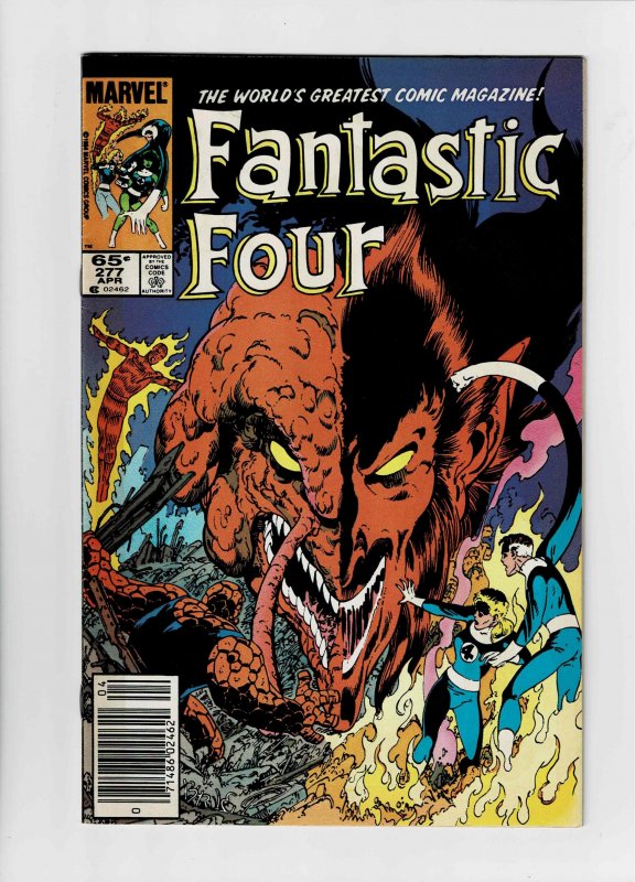 Fantastic Four #277 (1985) A Fat Mouse Almost Free Cheese 2nd Menu Item