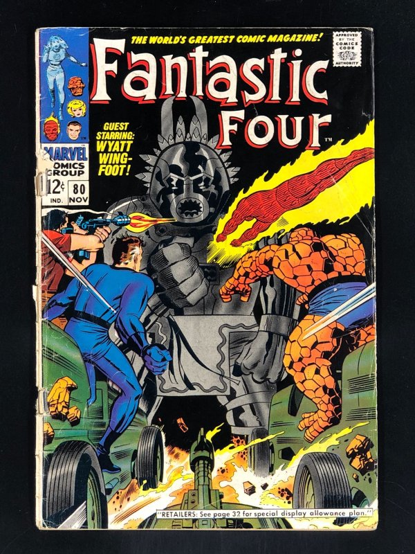 Fantastic Four #80 (1968) 1st Appearance of Tomazooma the Living Totem