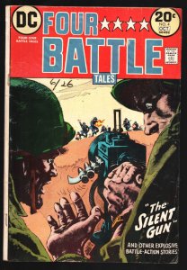Four Star Battle Tales #4-1973-DC-machine gun cover-Joe Kubert-Russ Heath
