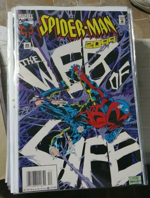 SPIDER-MAN 2099 # 26  1995 MARVEL   MIGUEL OHARA+ WEB OF LIFE  ALCHEMAX