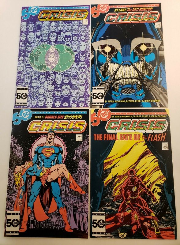 Crisis On Infinite Earths #1-12 Full Run VF/NM DC Comics 1985 Flash Supergirl 