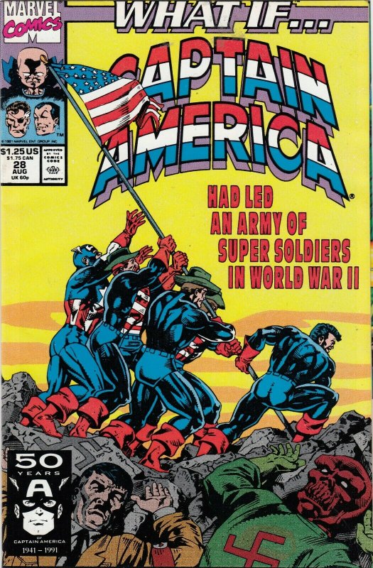 WHAT IF CAPTAIN AMERICA LED A ARMY OF SUPER SOLDIER IN WW2 FN//VG MARVEL COMICS