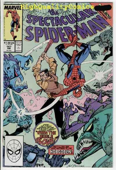 Peter Parker SPECTACULAR SPIDER-MAN #147 NM-, Inferno 1976 1989 more in store