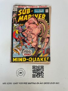 Prince Namor Sub-Mariner # 43 VG- Marvel Comic Book Dr. Doom Hulk Thor 12 J224