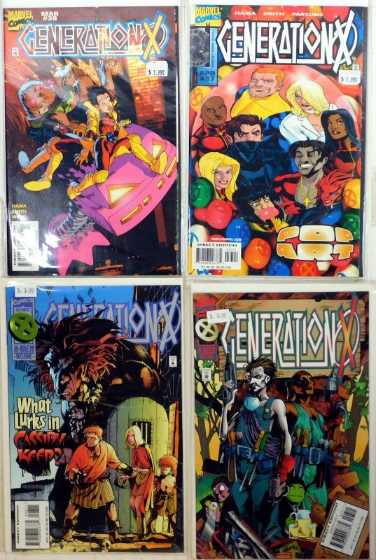 Generation X Lot of 4 #36, 37, 8, 7 (1998) Marvel Comics 1st Print Comic Books