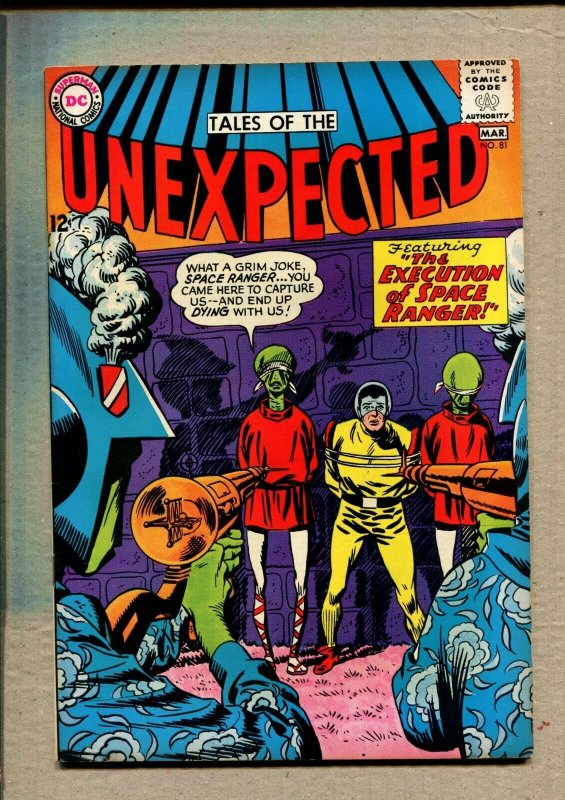 Tales of the Unexpected #81 - Execution of Space Ranger! - 1964 (Grade 7.5) WH