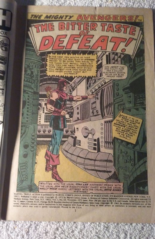 Marvel Triple Action #15 (1973)